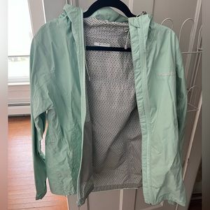 Teal Large Columbia Rain Coat